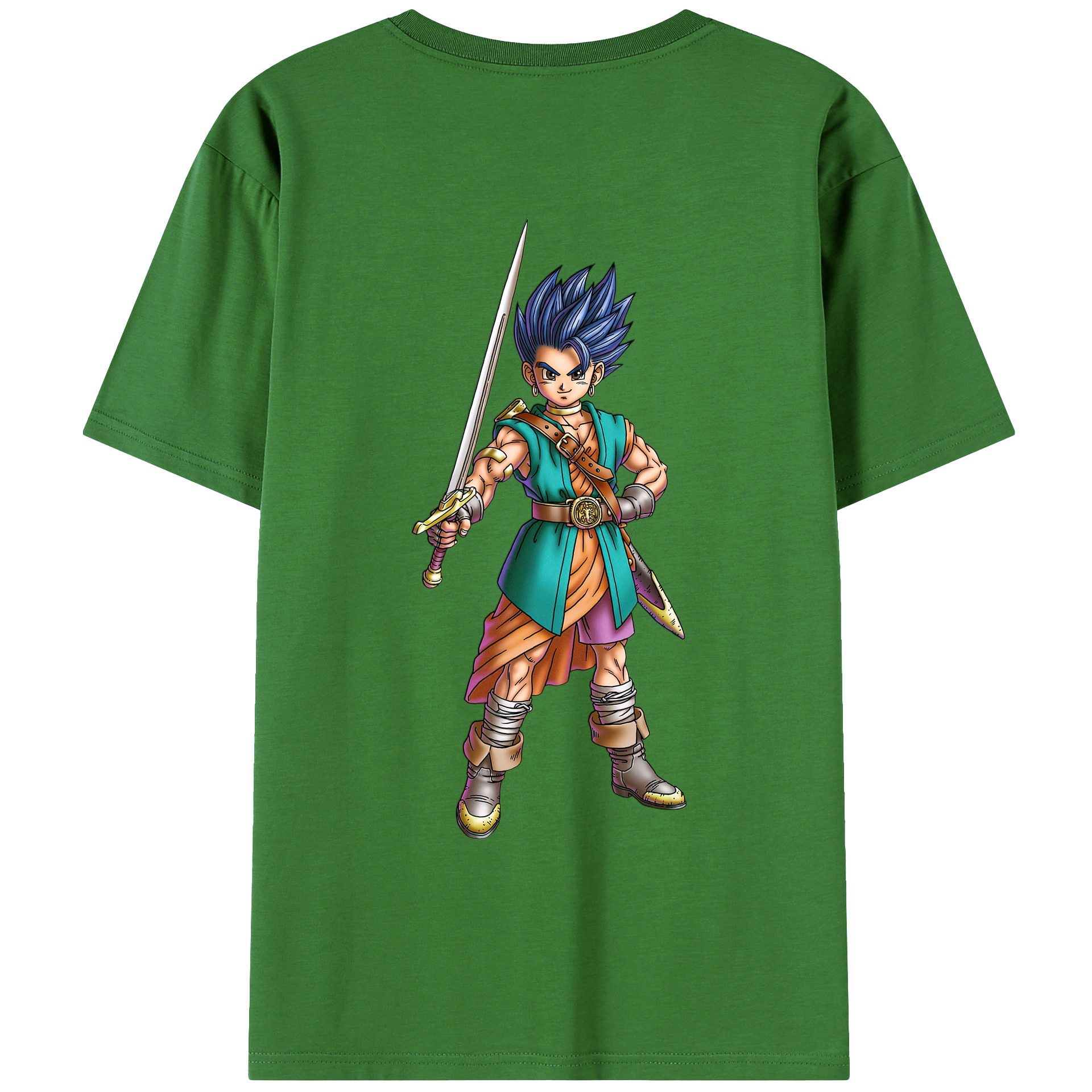 （画像用） ドラゴンクエスト Doragon Kuesuto Dragon Quest レディース半袖Tシャツ(バックプリント)